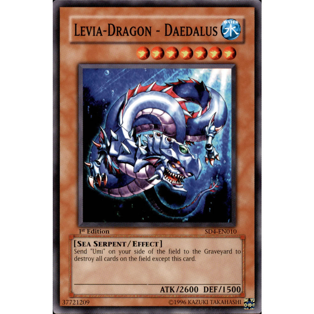 Levia-Dragon - Daedalus SD4-EN010 Yu-Gi-Oh! Card from the Fury From The Deep Set