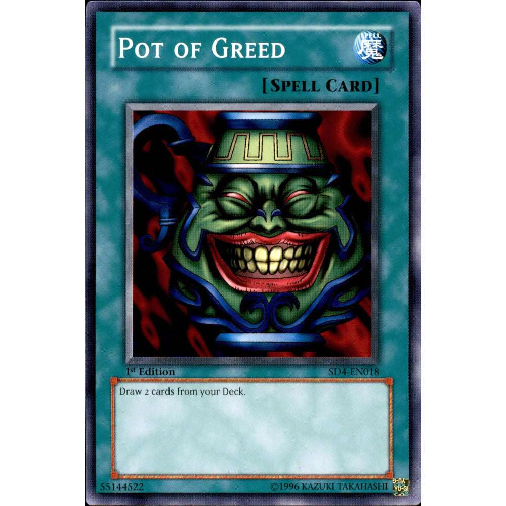 Pot of Greed SD4-EN018 Yu-Gi-Oh! Card from the Fury From The Deep Set