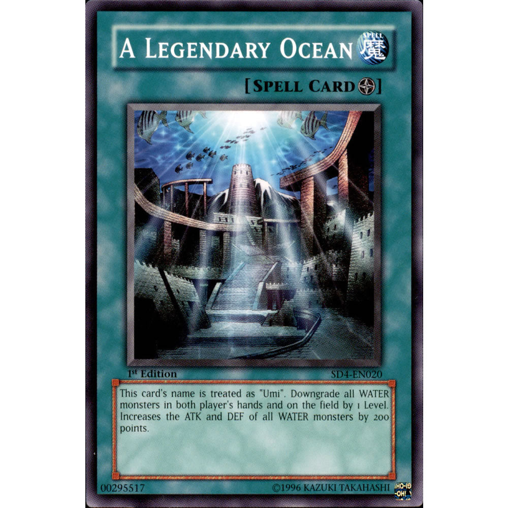 A Legendary Ocean SD4-EN020 Yu-Gi-Oh! Card from the Fury From The Deep Set