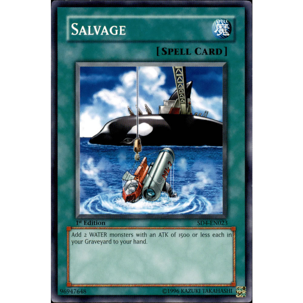 Salvage SD4-EN023 Yu-Gi-Oh! Card from the Fury From The Deep Set