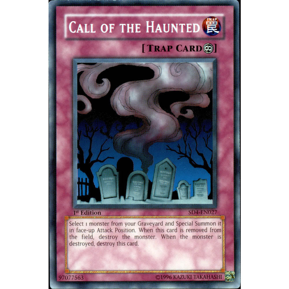 Call of the Haunted SD4-EN027 Yu-Gi-Oh! Card from the Fury From The Deep Set