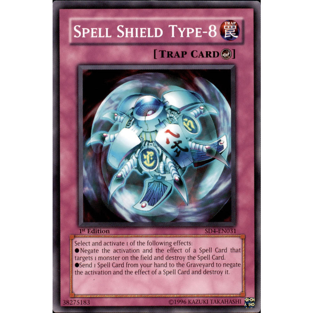 Spell Shield Type-8 SD4-EN031 Yu-Gi-Oh! Card from the Fury From The Deep Set