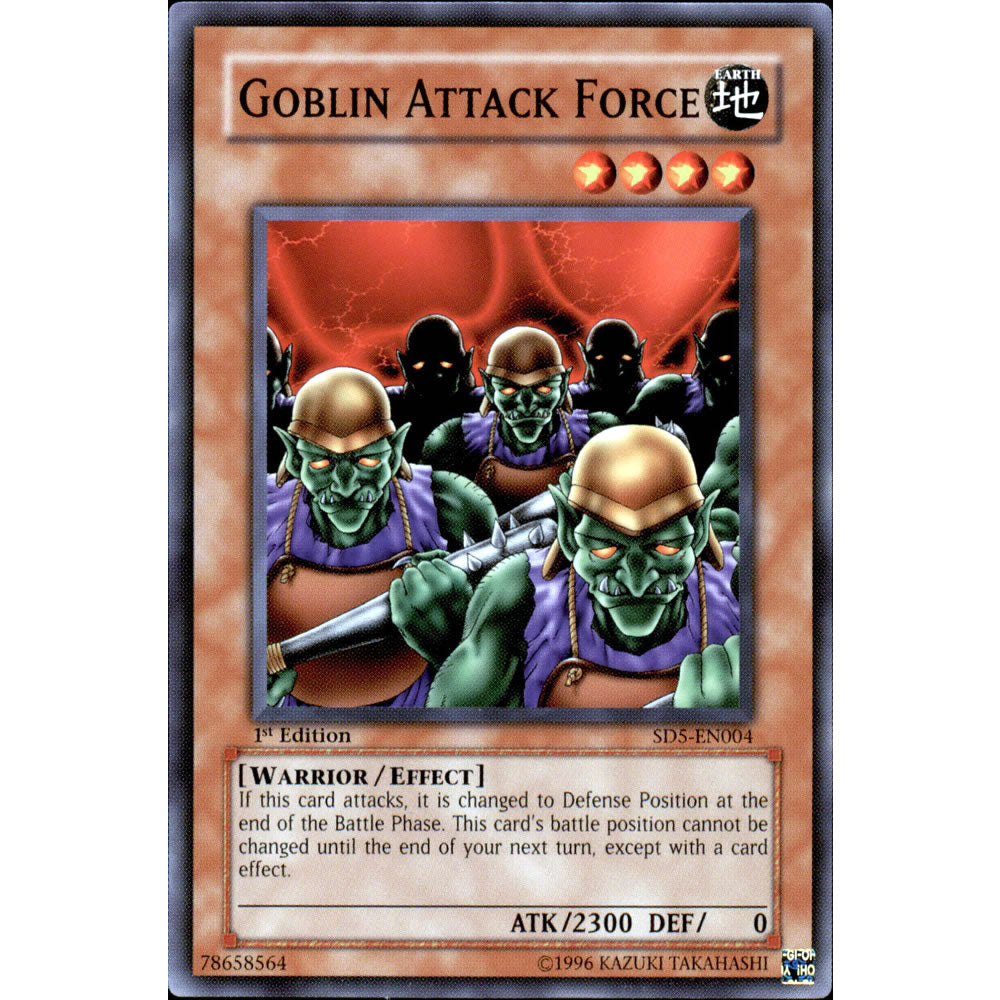 Goblin Attack Force SD5-EN004 Yu-Gi-Oh! Card from the Warrior's Triumph Set