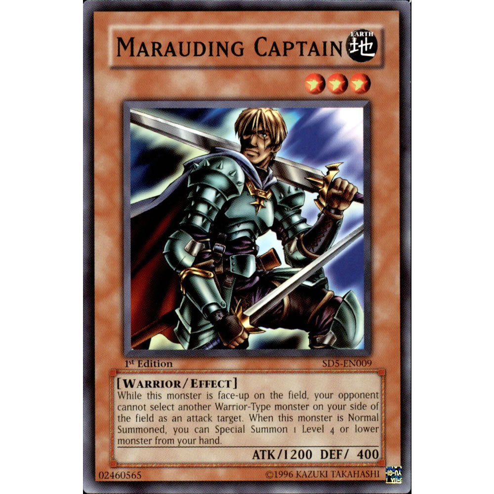 Marauding Captain SD5-EN009 Yu-Gi-Oh! Card from the Warrior's Triumph Set