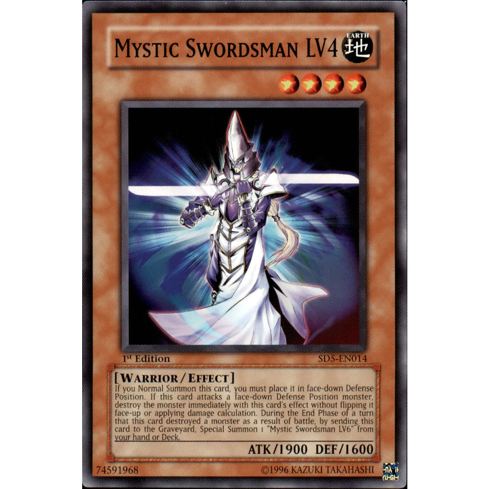 Mystic Swordsman LV4 SD5-EN014 Yu-Gi-Oh! Card from the Warrior's Triumph Set
