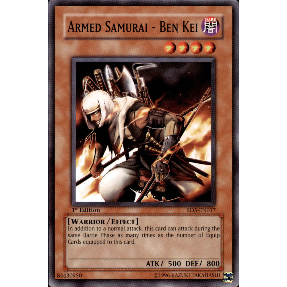 Armed Samurai - Ben Kei SD5-EN017 Yu-Gi-Oh! Card from the Warrior's Triumph Set