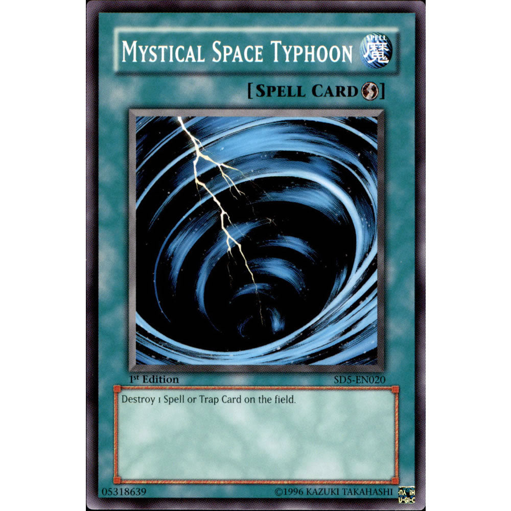 Mystical Space Typhoon SD5-EN020 Yu-Gi-Oh! Card from the Warrior's Triumph Set