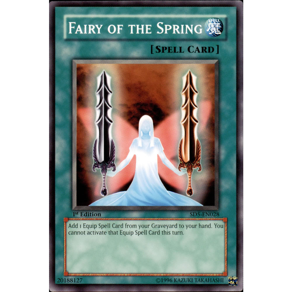Fairy of the Spring SD5-EN028 Yu-Gi-Oh! Card from the Warrior's Triumph Set