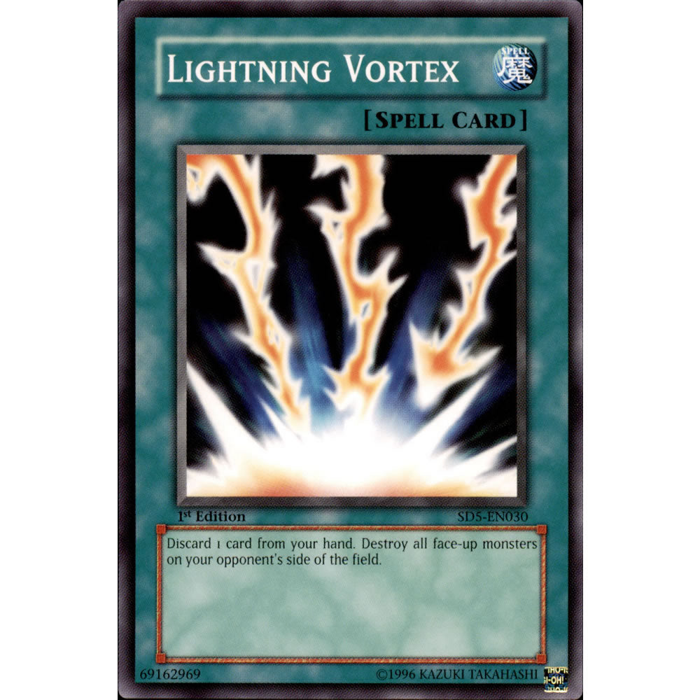 Lightning Vortex SD5-EN030 Yu-Gi-Oh! Card from the Warrior's Triumph Set