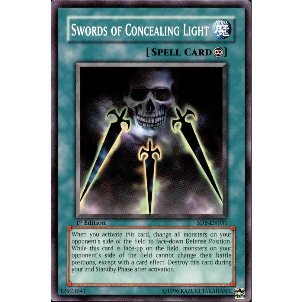Swords of Concealing Light SD5-EN031 Yu-Gi-Oh! Card from the Warrior's Triumph Set