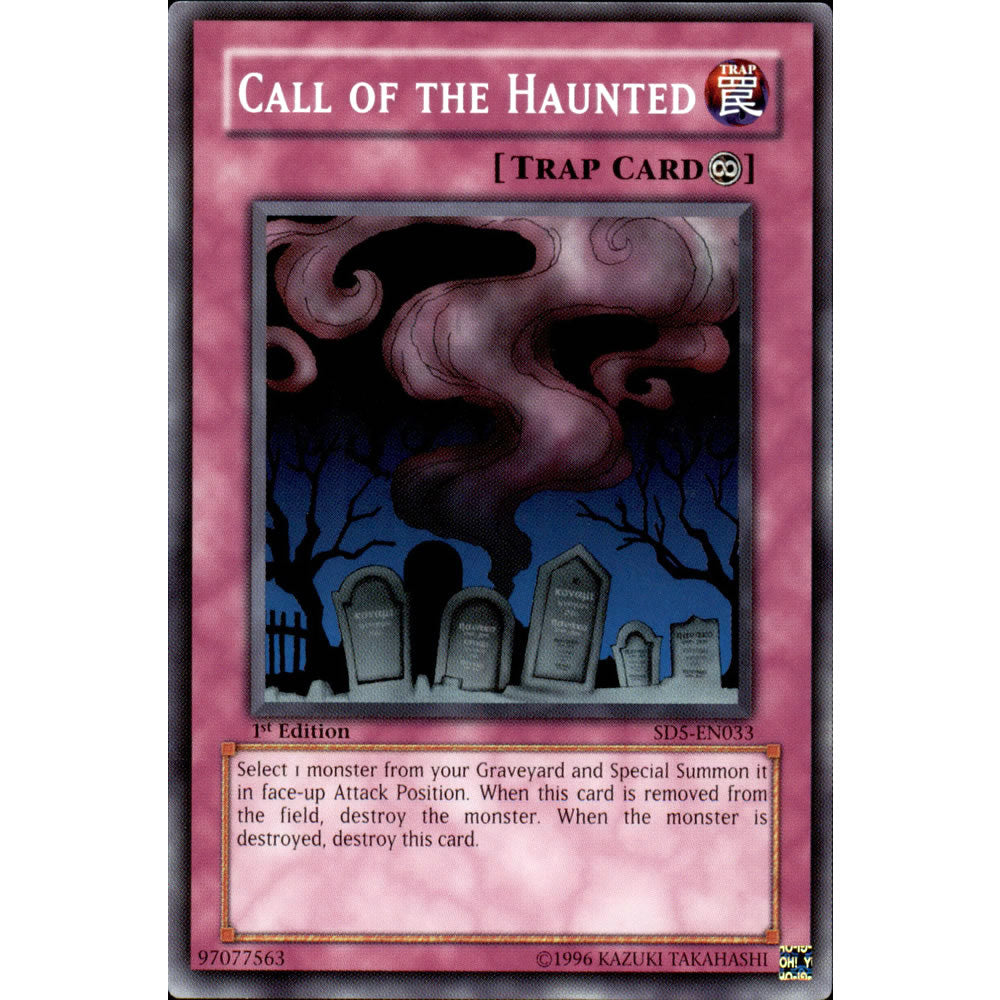 Call of the Haunted SD5-EN033 Yu-Gi-Oh! Card from the Warrior's Triumph Set