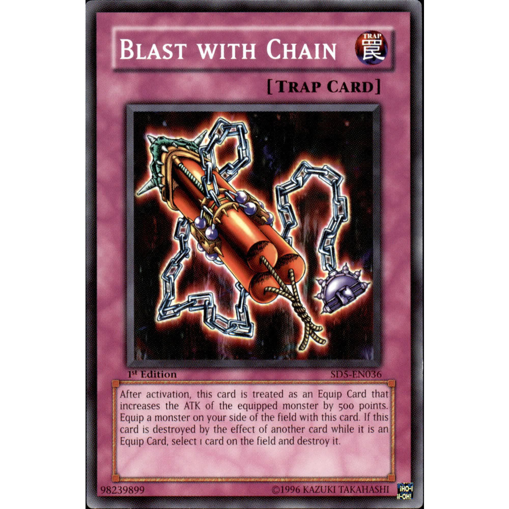 Blast with Chain SD5-EN036 Yu-Gi-Oh! Card from the Warrior's Triumph Set