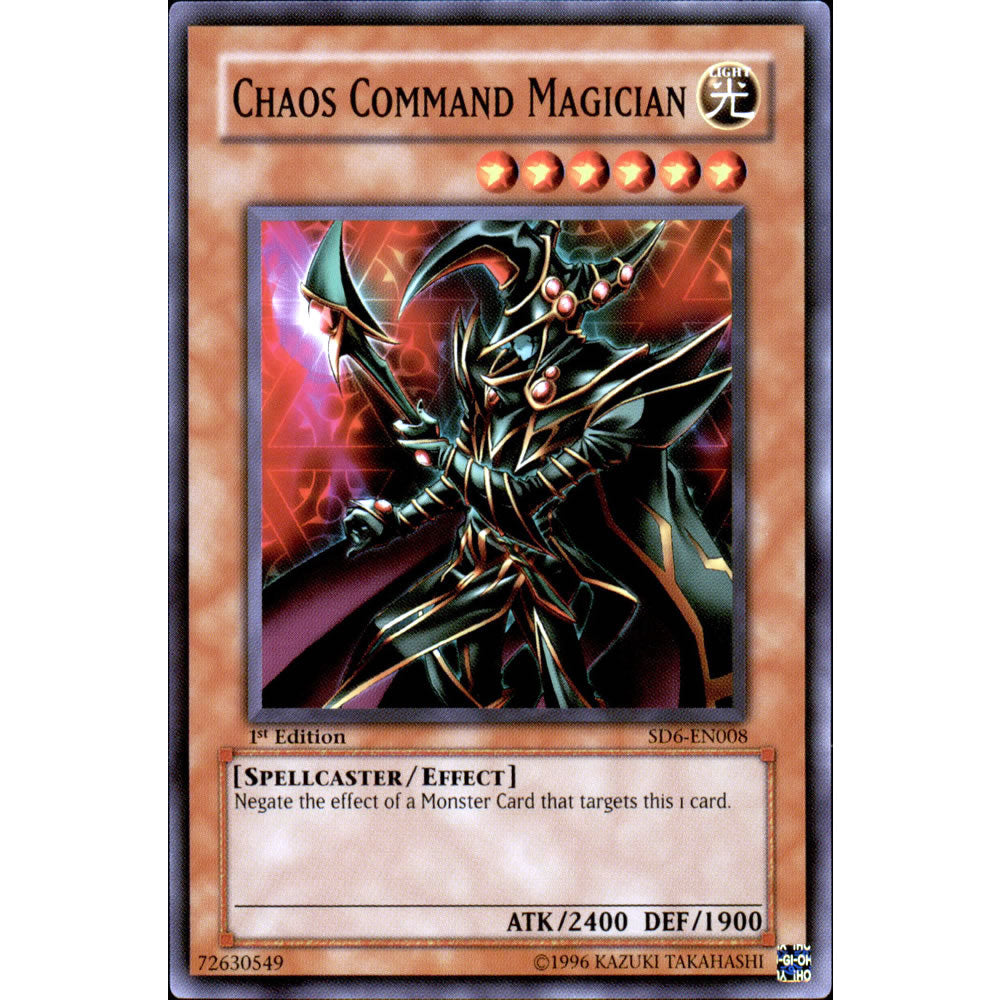 Chaos Command Magician SD6-EN008 Yu-Gi-Oh! Card from the Spellcasters Judgement Set