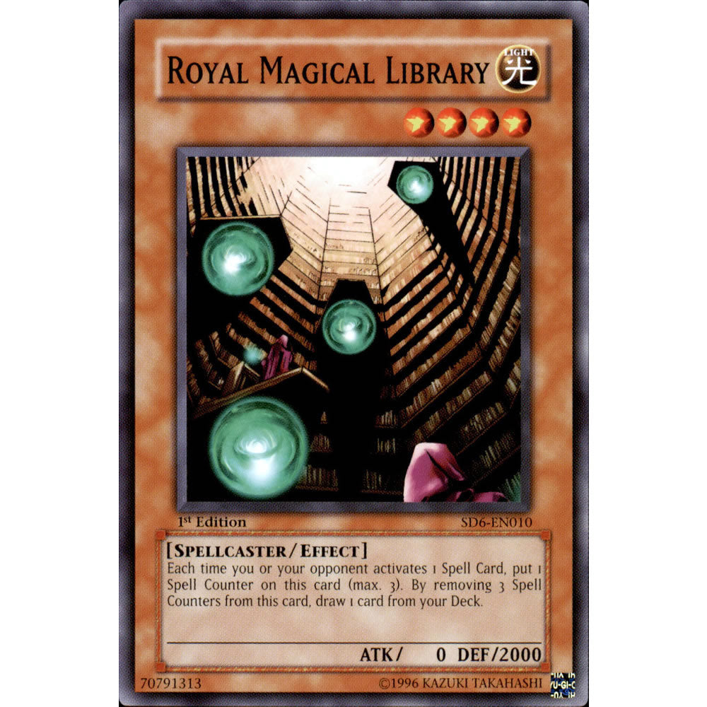 Royal Magical Library SD6-EN010 Yu-Gi-Oh! Card from the Spellcasters Judgement Set