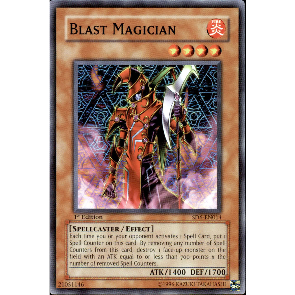 Blast Magician SD6-EN014 Yu-Gi-Oh! Card from the Spellcasters Judgement Set