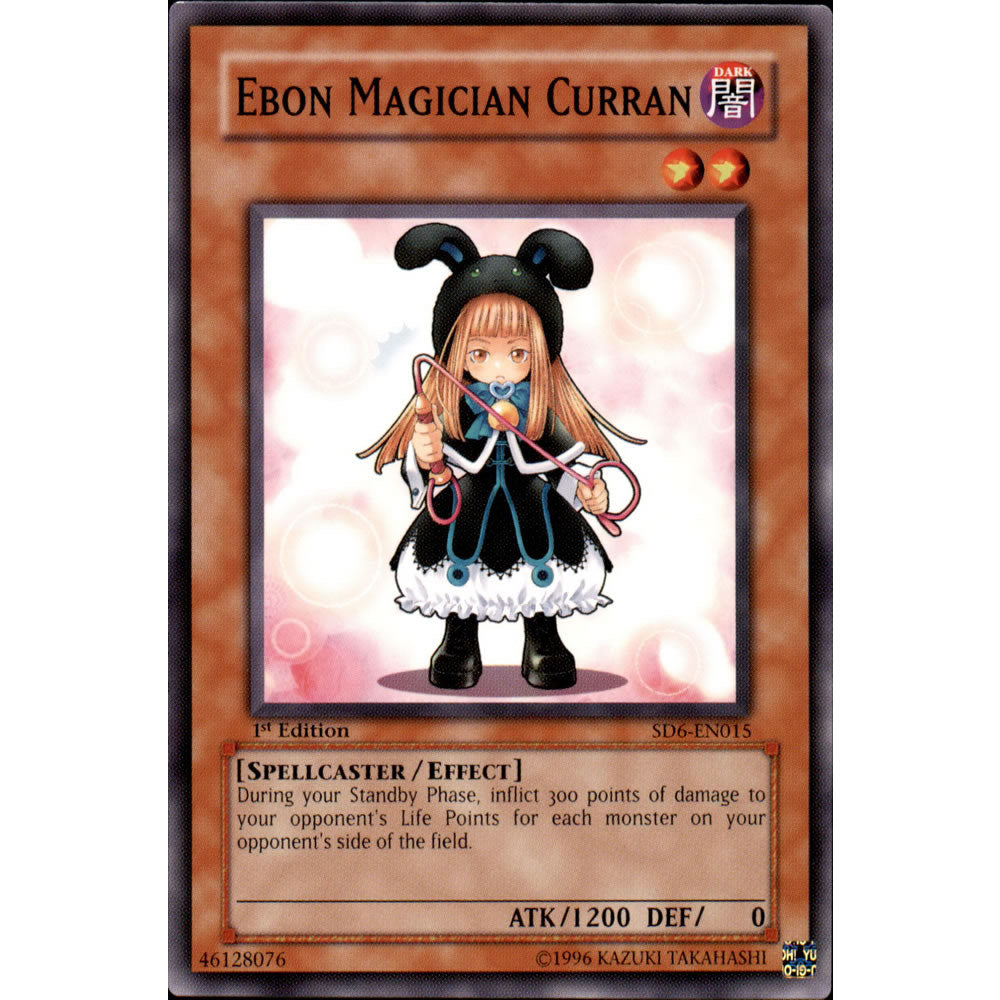 Ebon Magician Curran SD6-EN015 Yu-Gi-Oh! Card from the Spellcasters Judgement Set