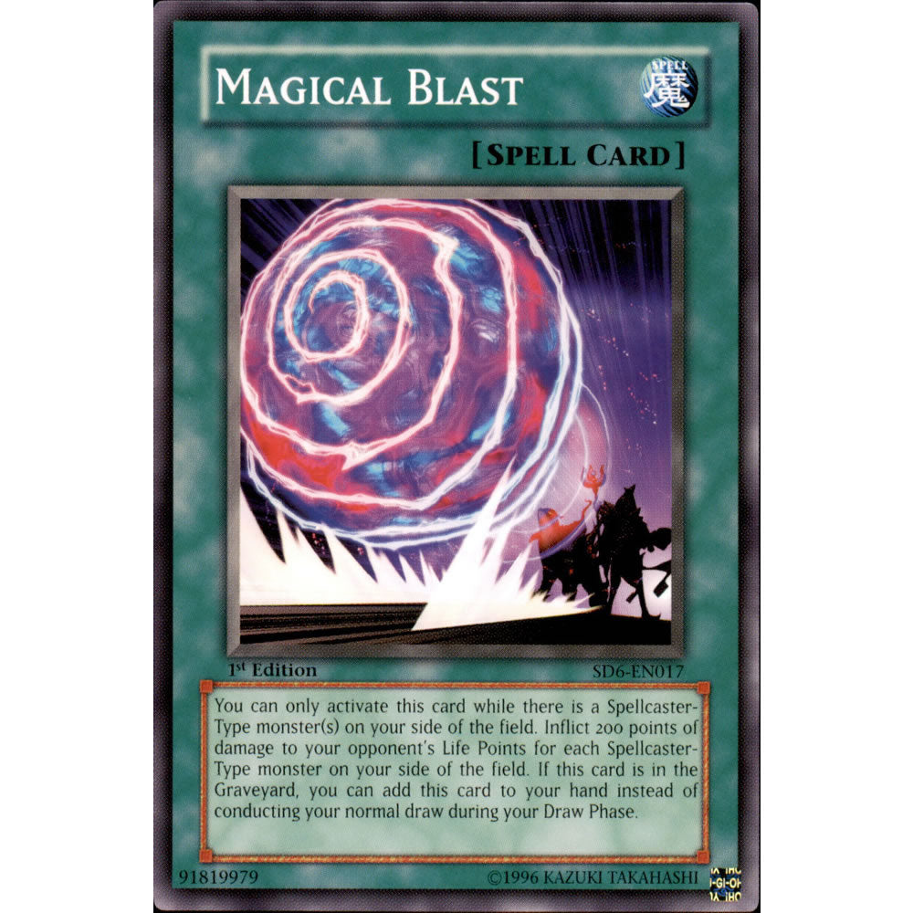 Magical Blast SD6-EN017 Yu-Gi-Oh! Card from the Spellcasters Judgement Set