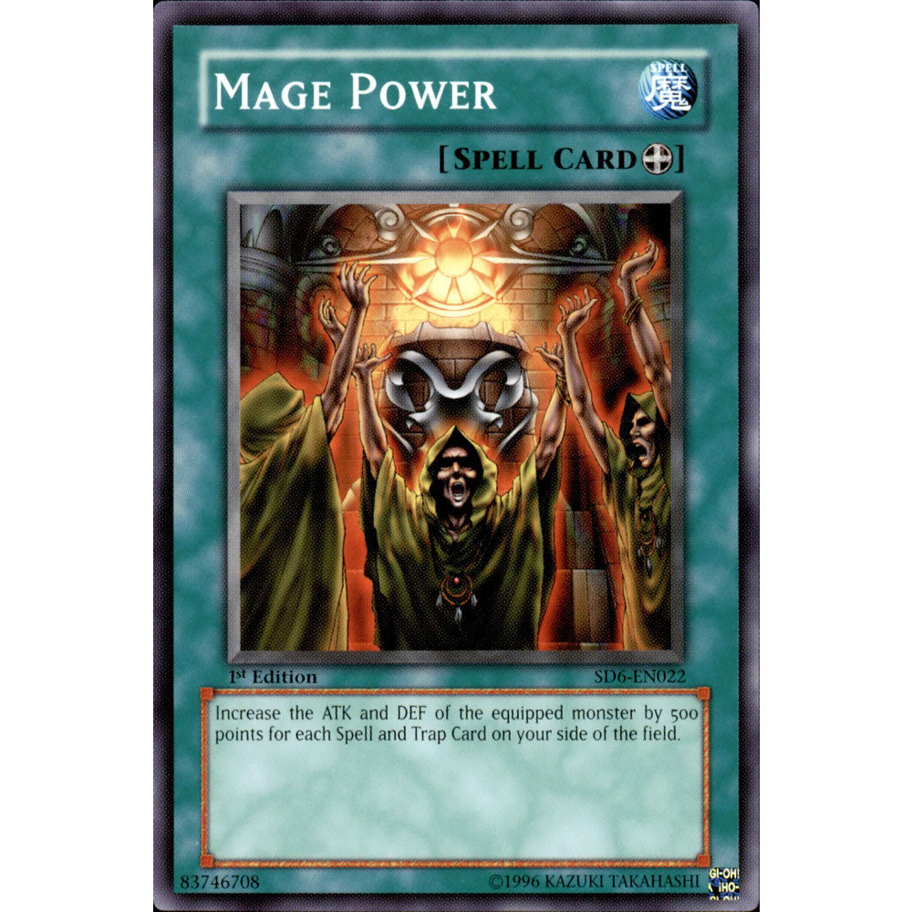 Mage Power SD6-EN022 Yu-Gi-Oh! Card from the Spellcasters Judgement Set