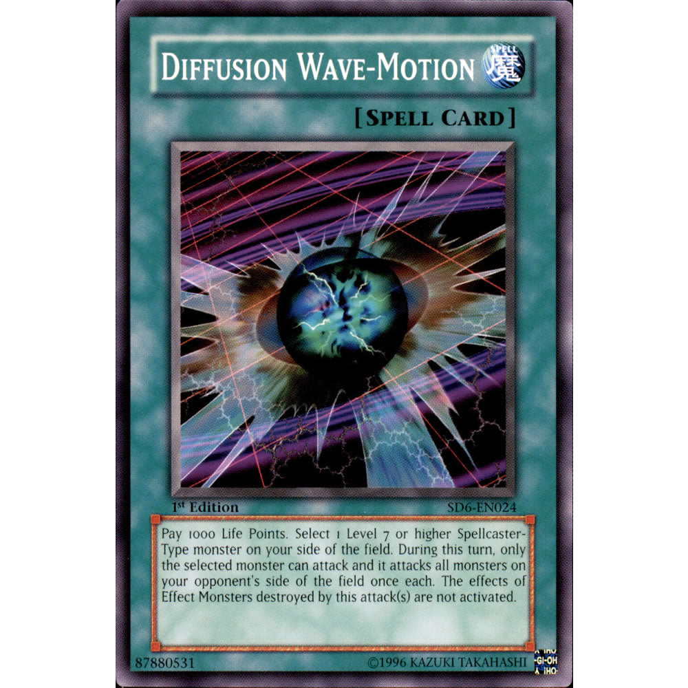 Diffusion Wave-Motion SD6-EN024 Yu-Gi-Oh! Card from the Spellcasters Judgement Set