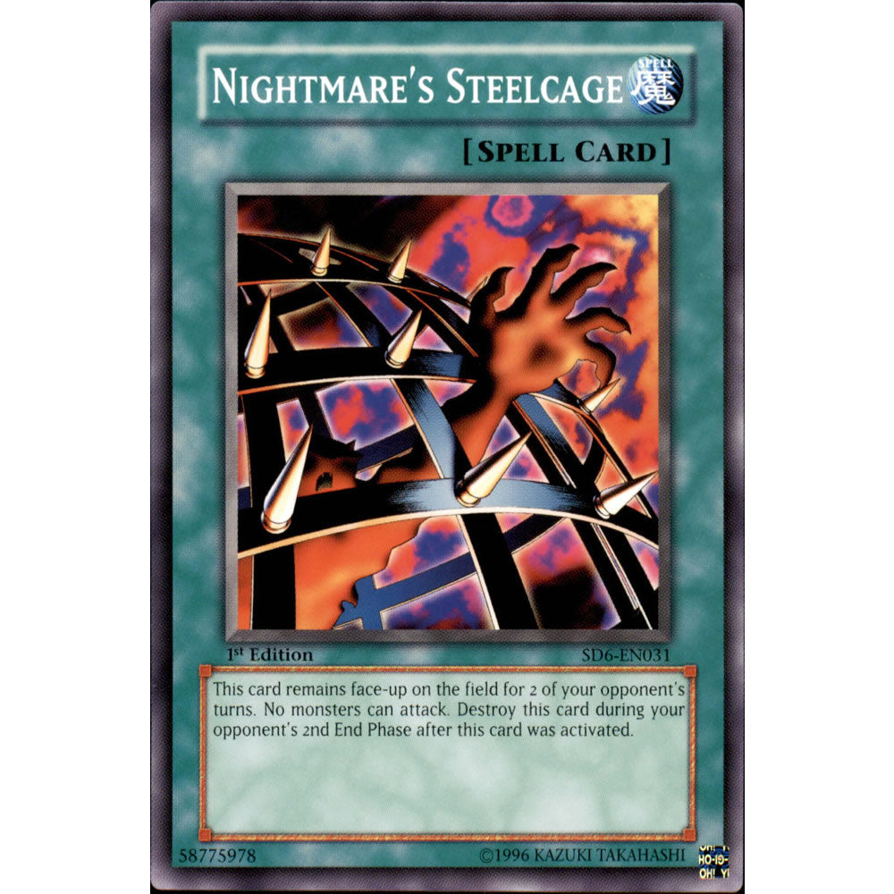 Nightmare's Steelcage SD6-EN031 Yu-Gi-Oh! Card from the Spellcasters Judgement Set