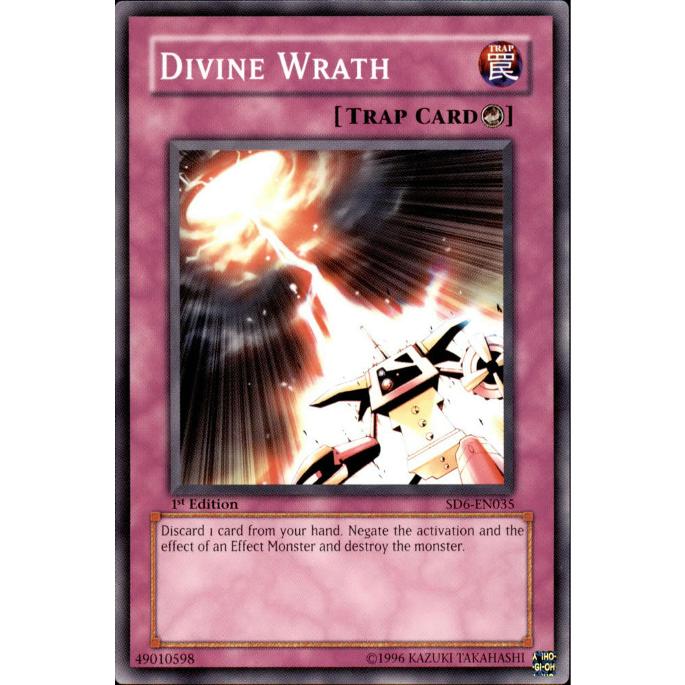 Divine Wrath SD6-EN035 Yu-Gi-Oh! Card from the Spellcasters Judgement Set