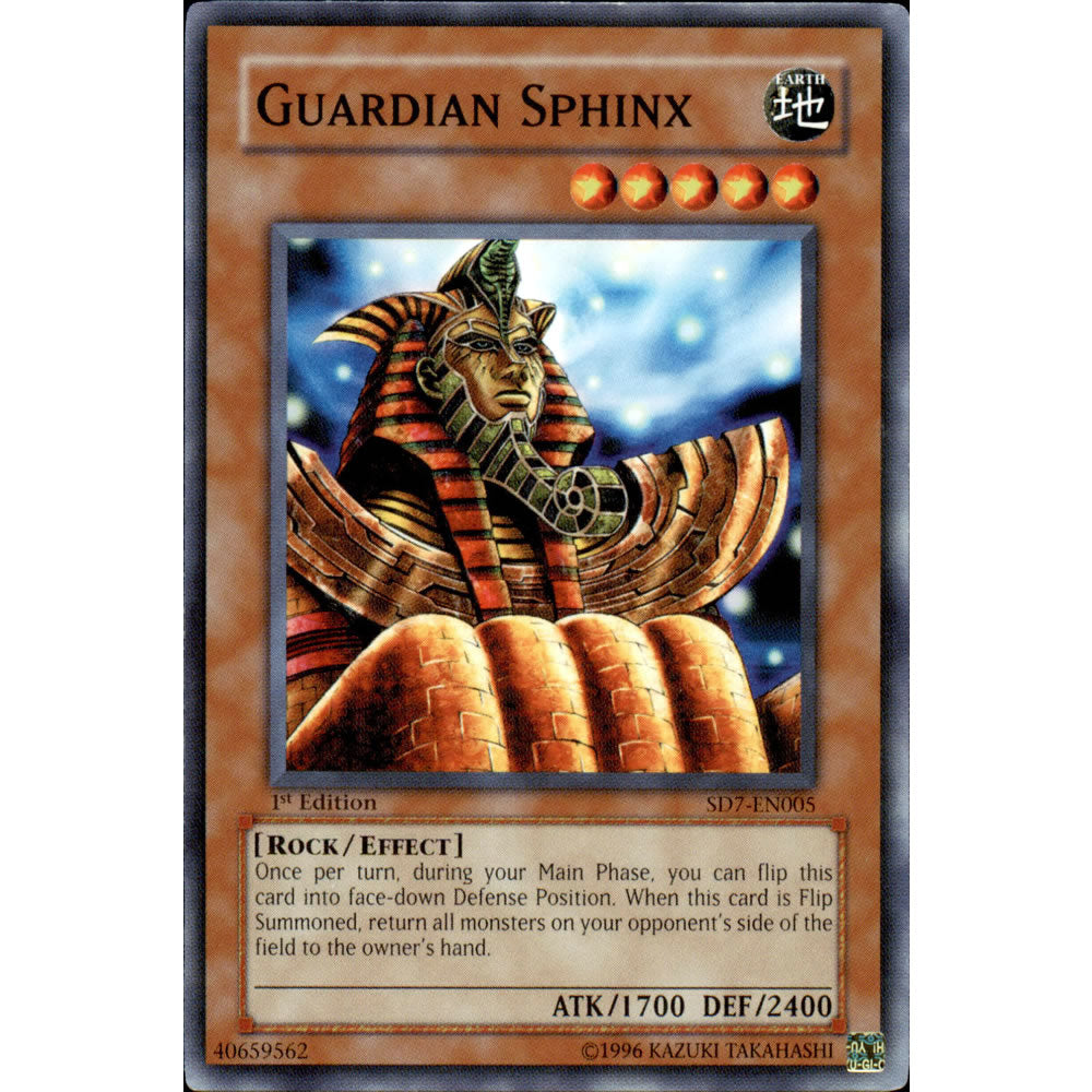 Guardian Sphinx SD7-EN005 Yu-Gi-Oh! Card from the Invincible Fortress Set