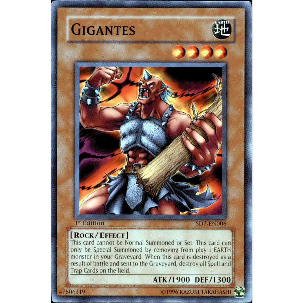 Gigantes SD7-EN006 Yu-Gi-Oh! Card from the Invincible Fortress Set