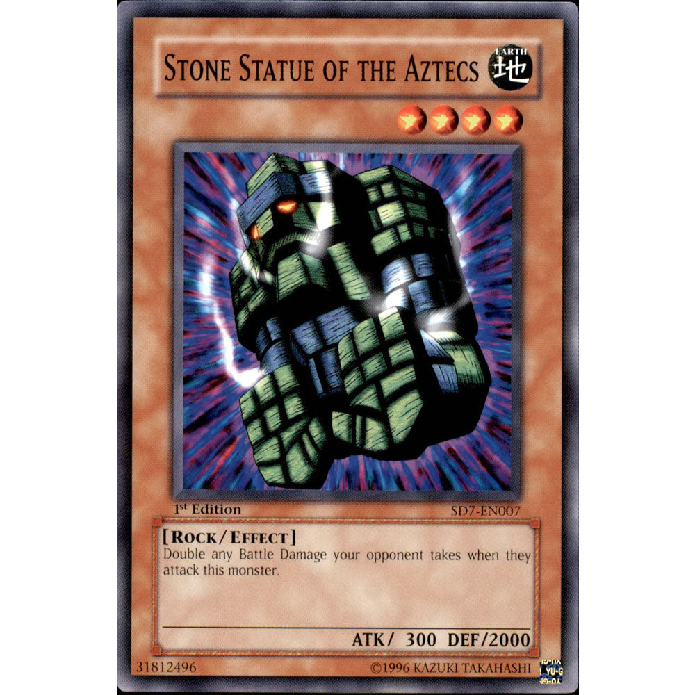 Stone Statue of the Aztecs SD7-EN007 Yu-Gi-Oh! Card from the Invincible Fortress Set