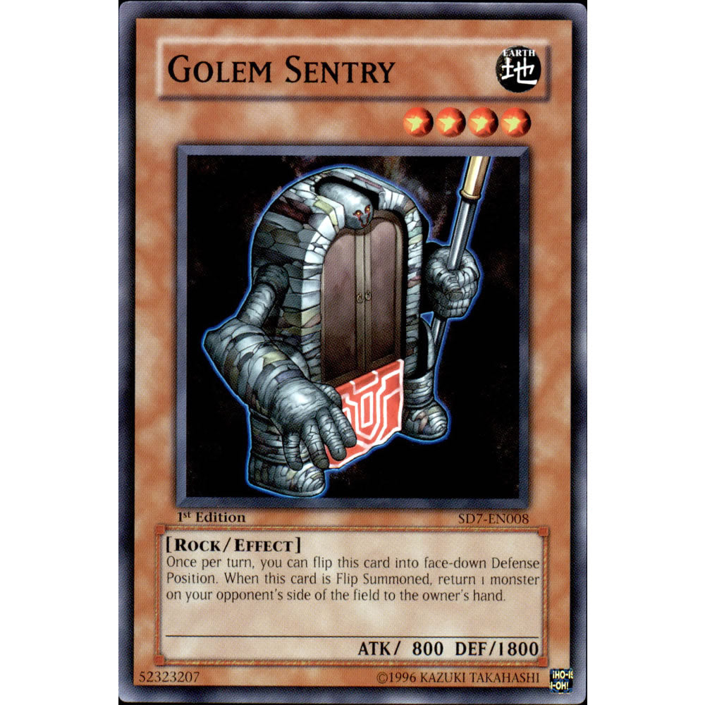 Golem Sentry SD7-EN008 Yu-Gi-Oh! Card from the Invincible Fortress Set