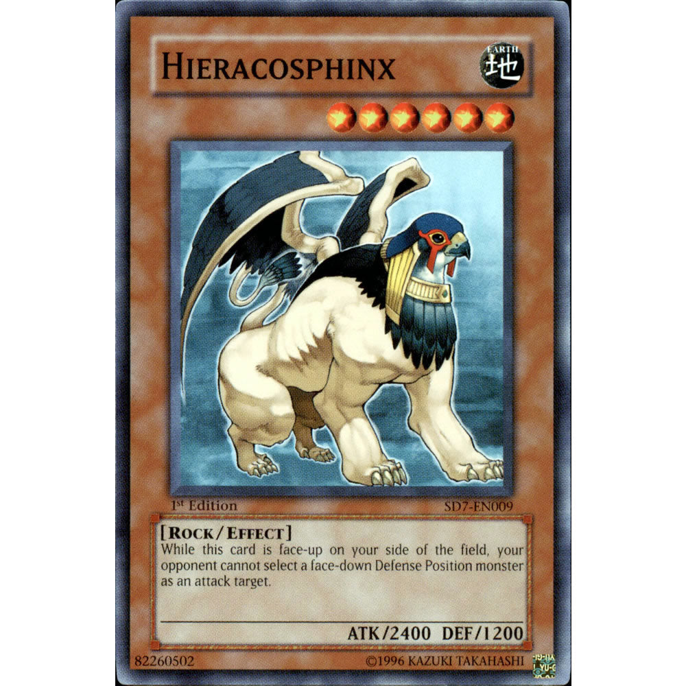Hieracosphinx SD7-EN009 Yu-Gi-Oh! Card from the Invincible Fortress Set