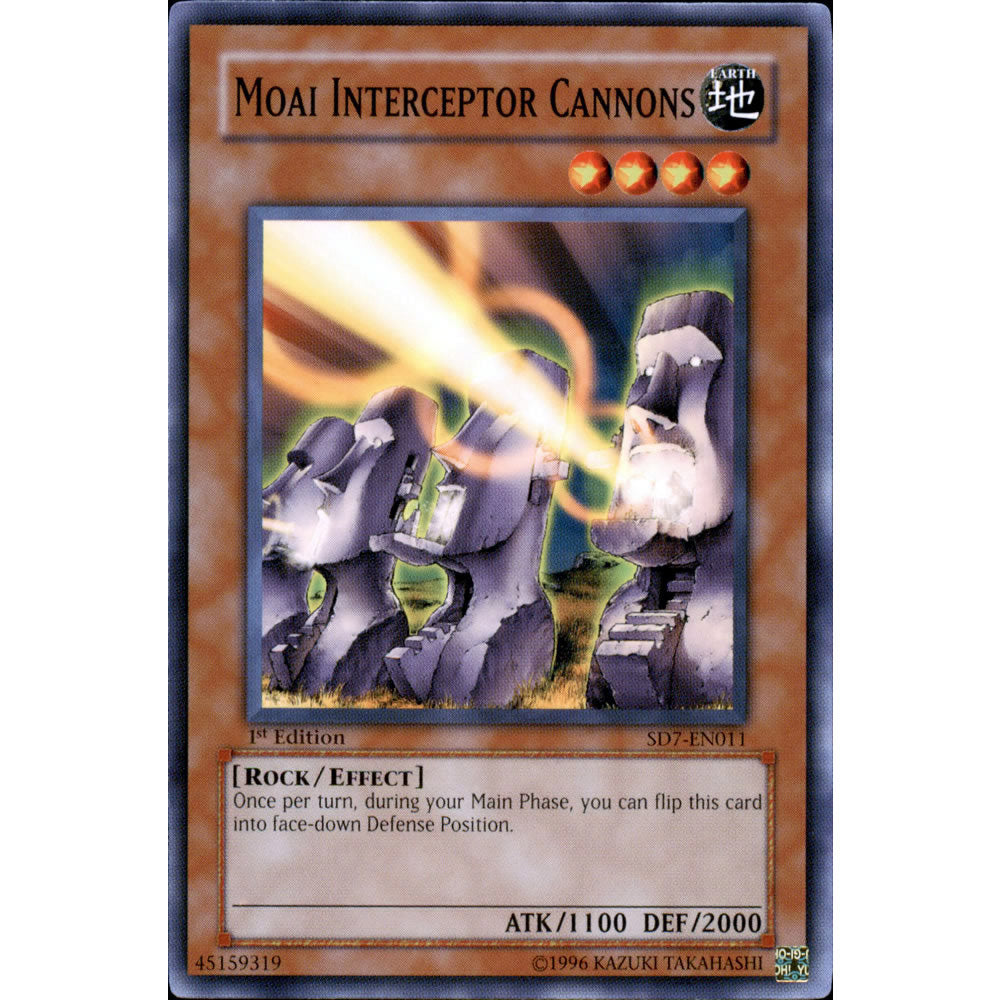Moai Interceptor Cannons SD7-EN011 Yu-Gi-Oh! Card from the Invincible Fortress Set