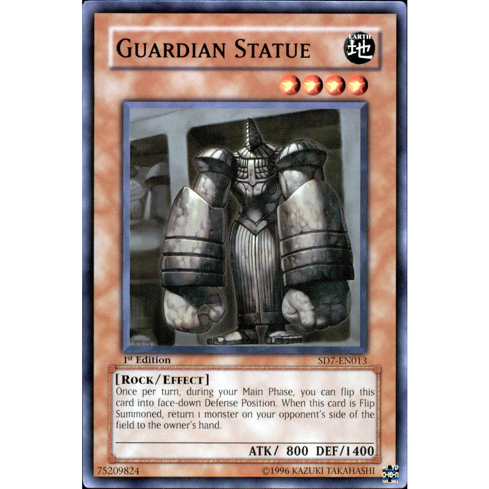 Guardian Statue SD7-EN013 Yu-Gi-Oh! Card from the Invincible Fortress Set