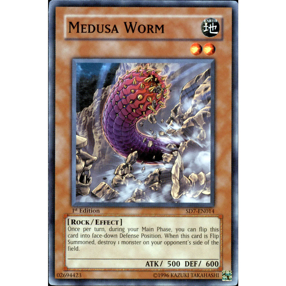 Medusa Worm SD7-EN014 Yu-Gi-Oh! Card from the Invincible Fortress Set