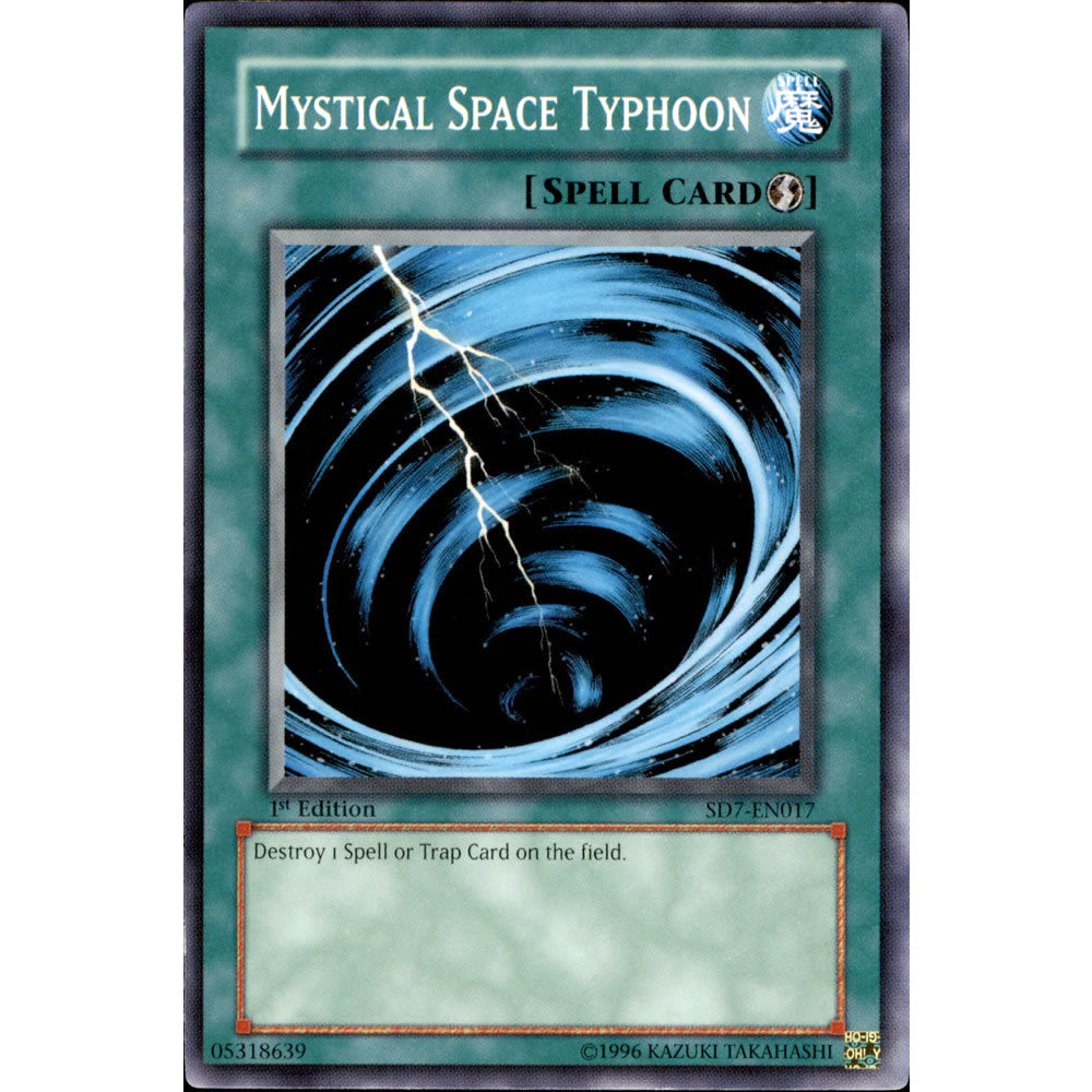 Mystical Space Typhoon SD7-EN017 Yu-Gi-Oh! Card from the Invincible Fortress Set