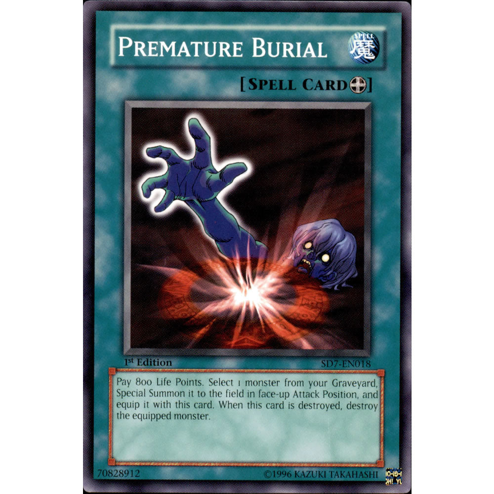 Premature Burial SD7-EN018 Yu-Gi-Oh! Card from the Invincible Fortress Set