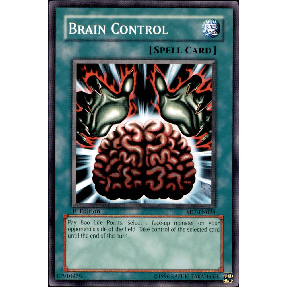 Brain Control SD7-EN024 Yu-Gi-Oh! Card from the Invincible Fortress Set