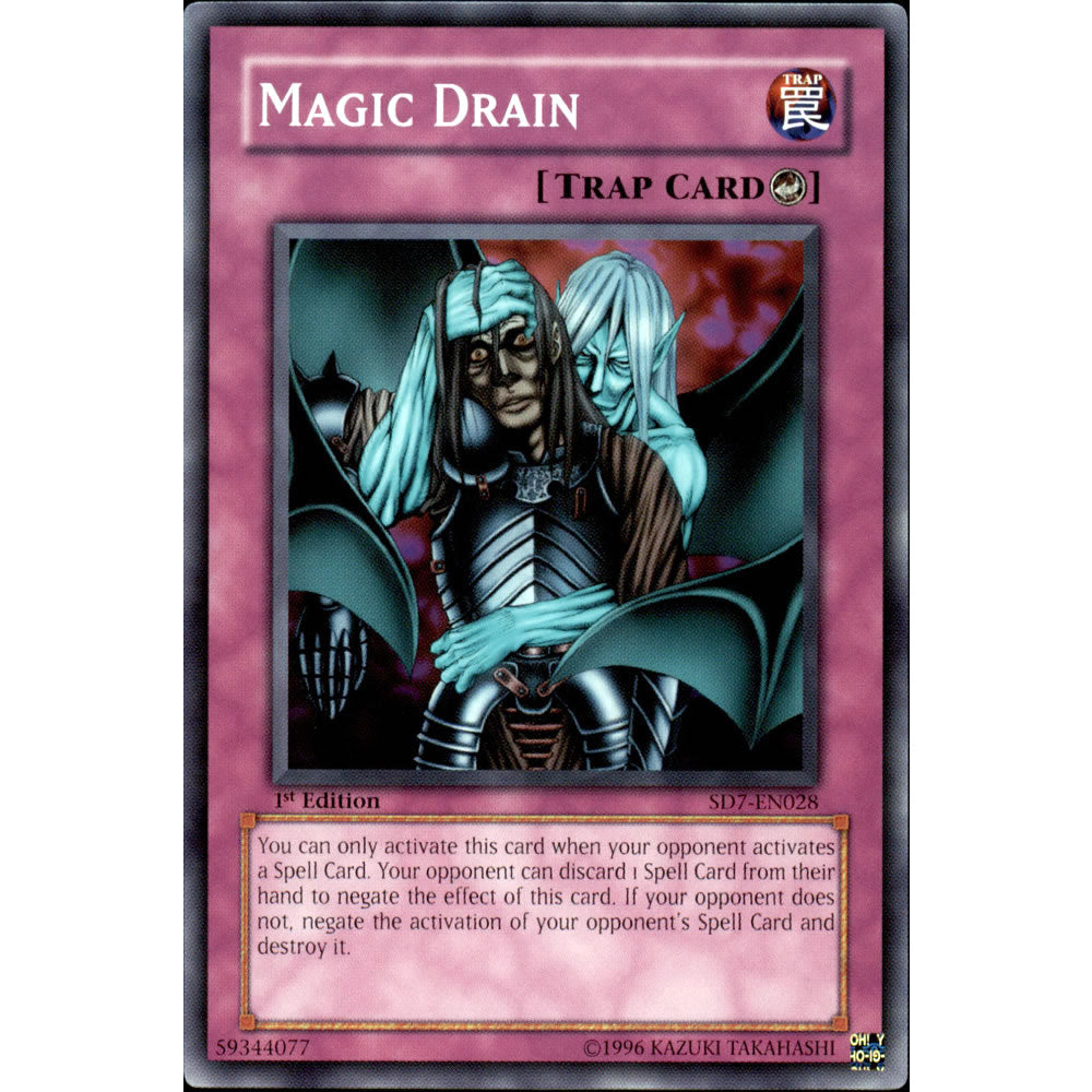Magic Drain SD7-EN028 Yu-Gi-Oh! Card from the Invincible Fortress Set