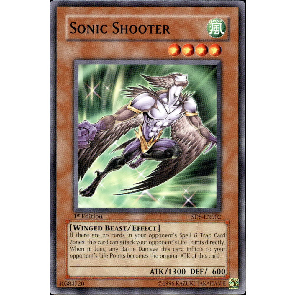 Sonic Shooter SD8-EN002 Yu-Gi-Oh! Card from the Lord of the Storm Set
