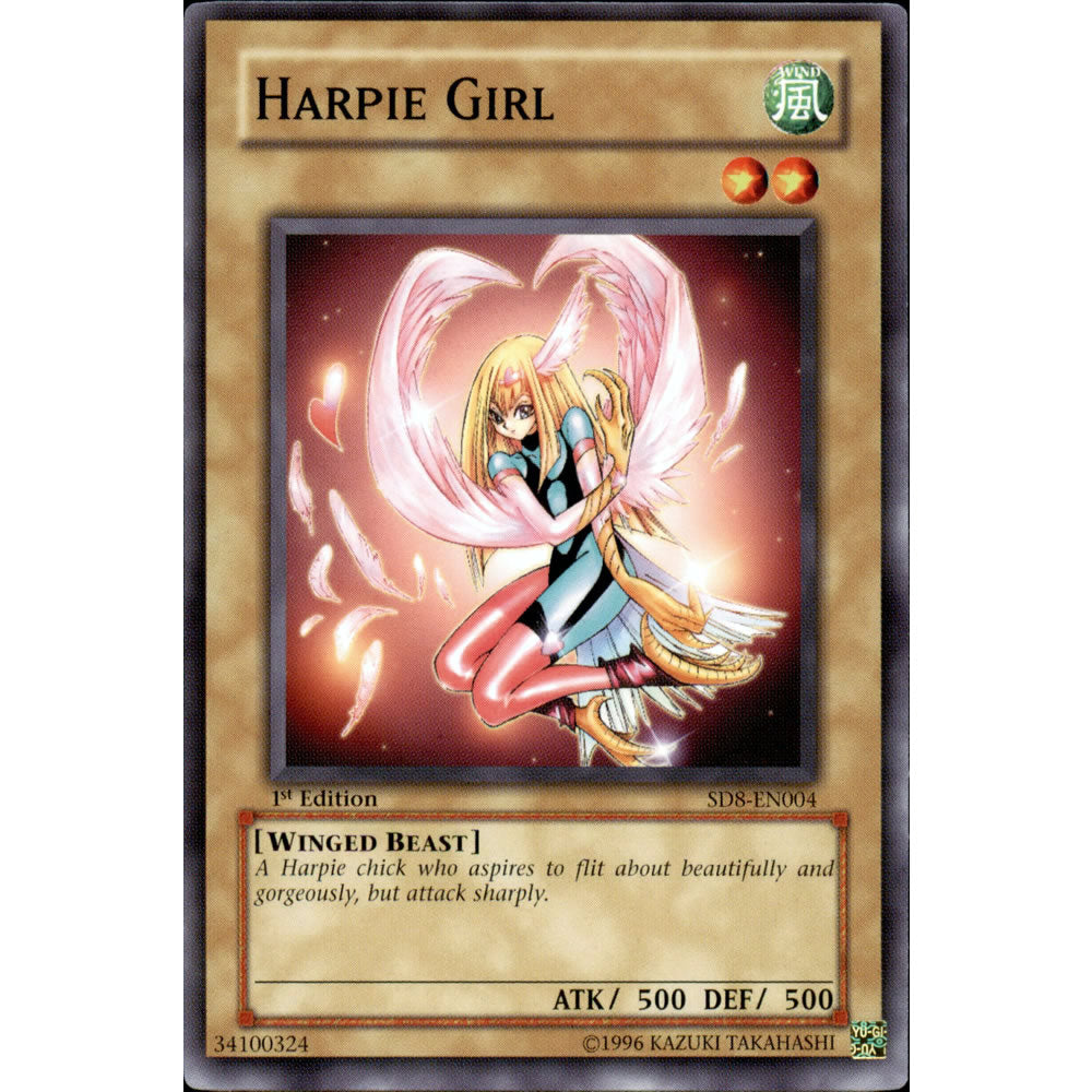 Harpie Girl SD8-EN004 Yu-Gi-Oh! Card from the Lord of the Storm Set