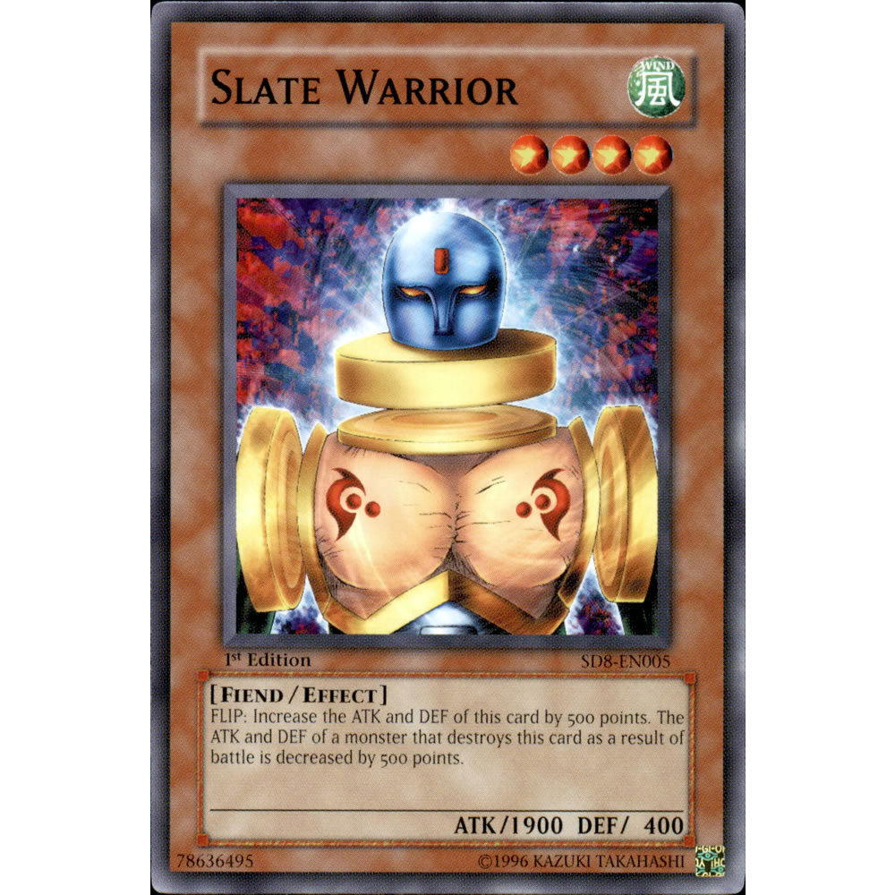 Slate Warrior SD8-EN005 Yu-Gi-Oh! Card from the Lord of the Storm Set