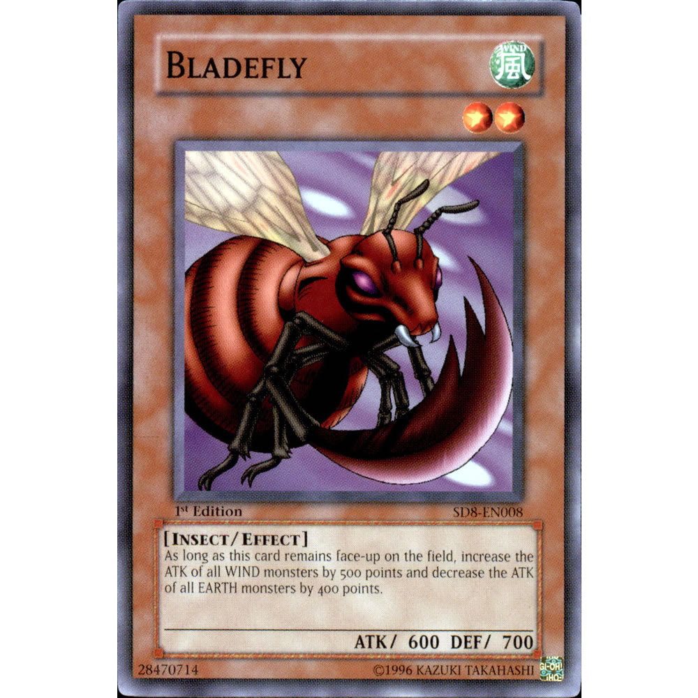 Bladefly SD8-EN008 Yu-Gi-Oh! Card from the Lord of the Storm Set