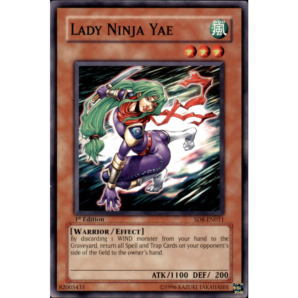 Lady Ninja Yae SD8-EN011 Yu-Gi-Oh! Card from the Lord of the Storm Set