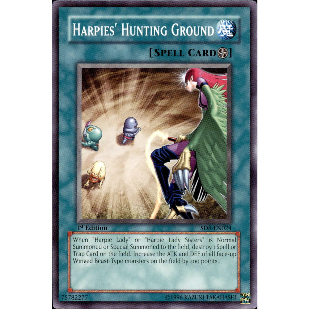Harpies' Hunting Ground SD8-EN024 Yu-Gi-Oh! Card from the Lord of the Storm Set