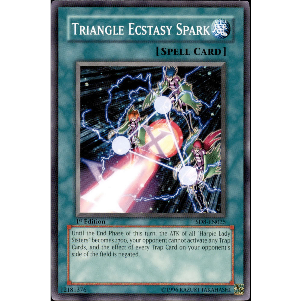 Triangle Ecstasy Spark SD8-EN025 Yu-Gi-Oh! Card from the Lord of the Storm Set