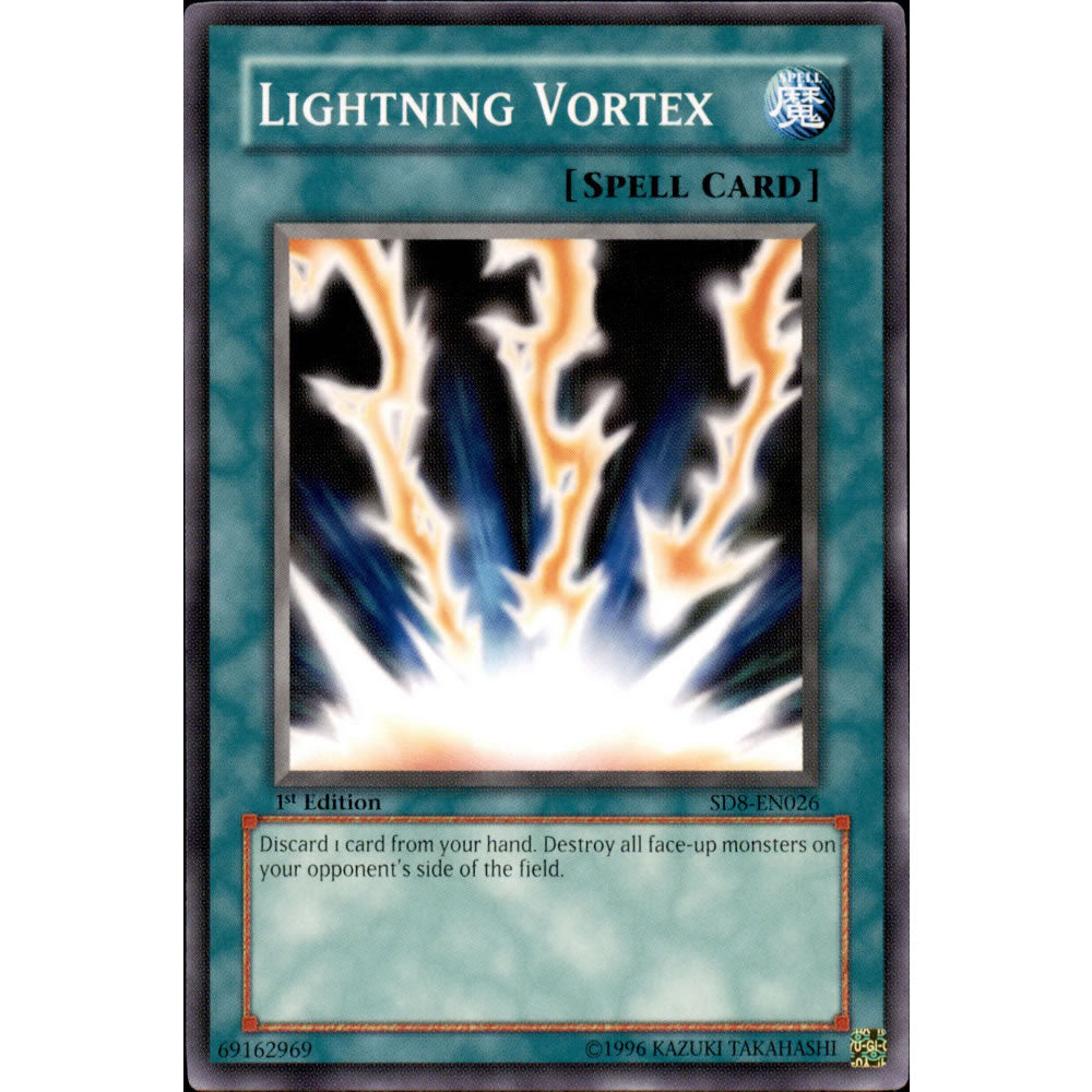 Lightning Vortex SD8-EN026 Yu-Gi-Oh! Card from the Lord of the Storm Set