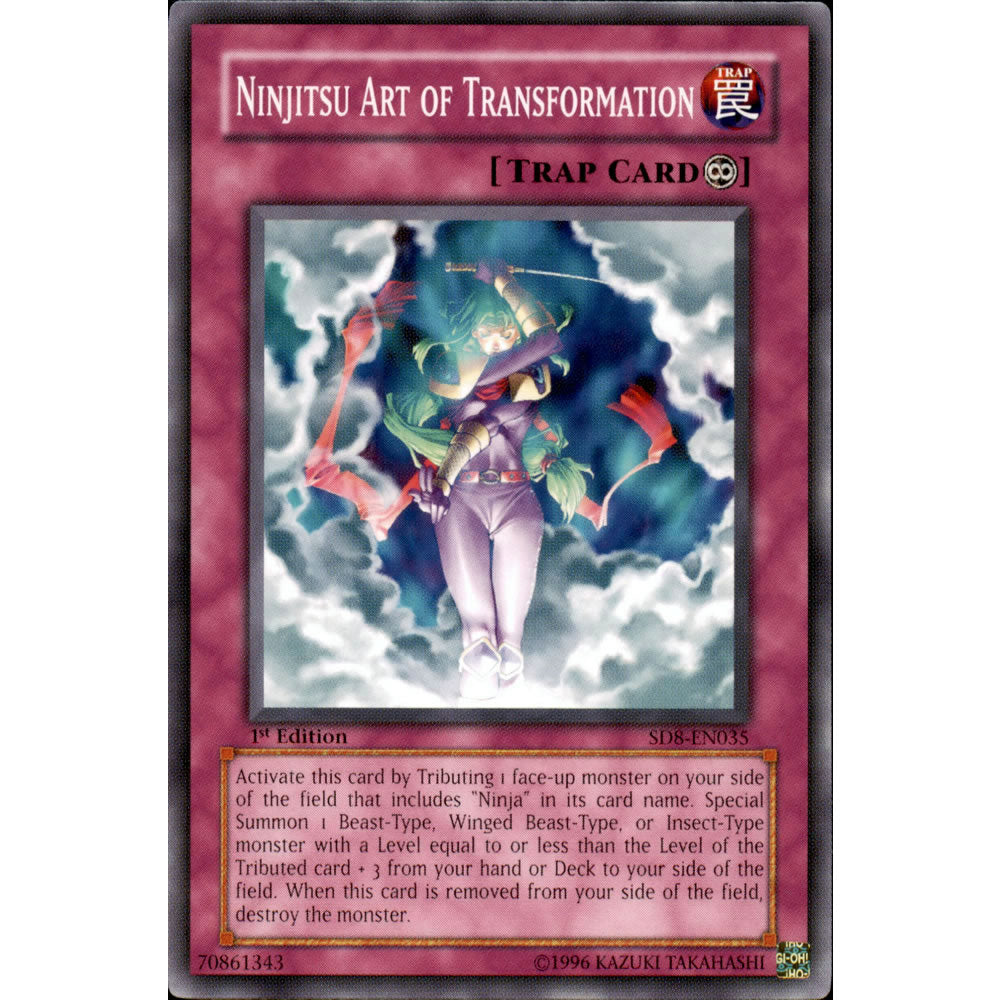 Ninjitsu Art of Transformation SD8-EN035 Yu-Gi-Oh! Card from the Lord of the Storm Set