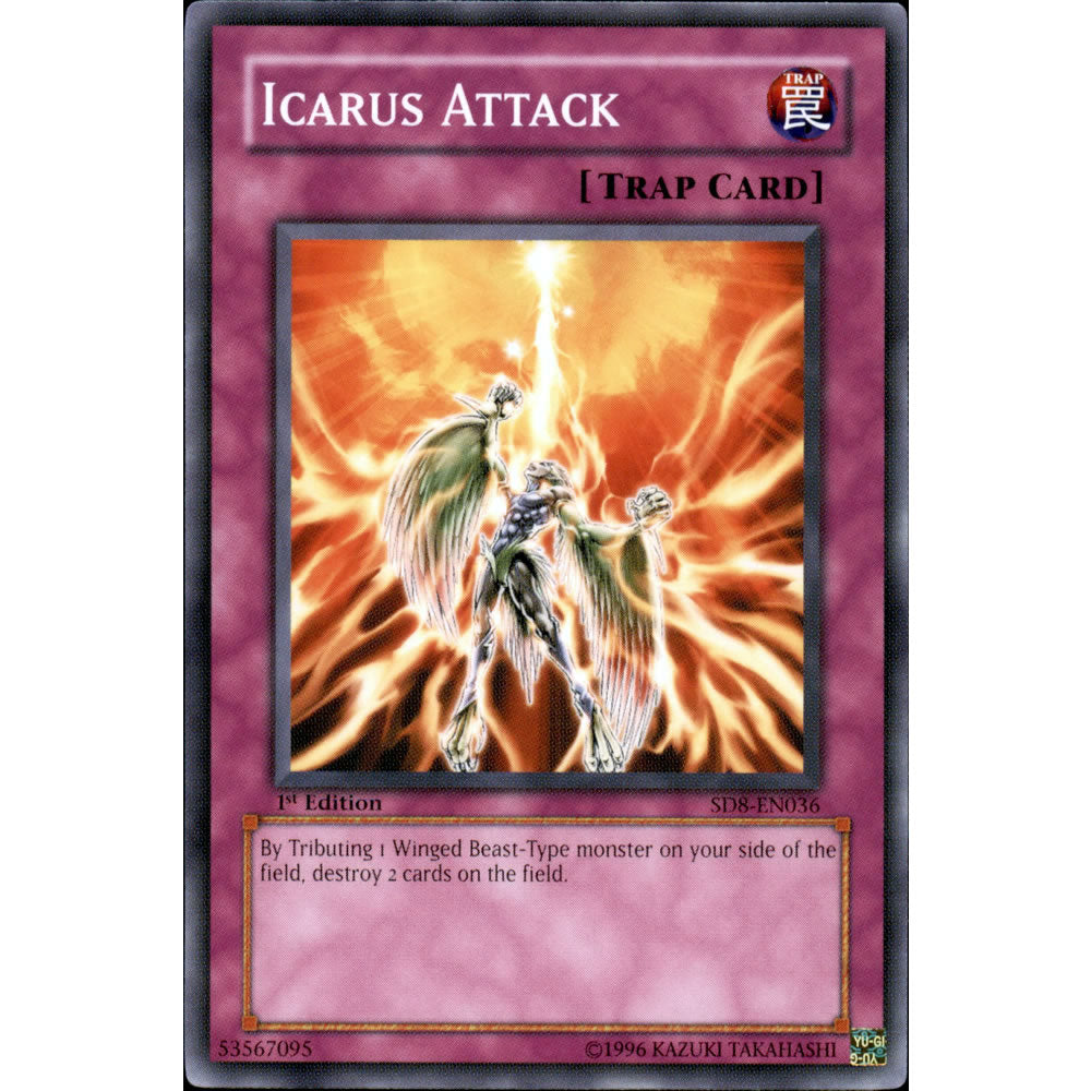 Icarus Attack SD8-EN036 Yu-Gi-Oh! Card from the Lord of the Storm Set