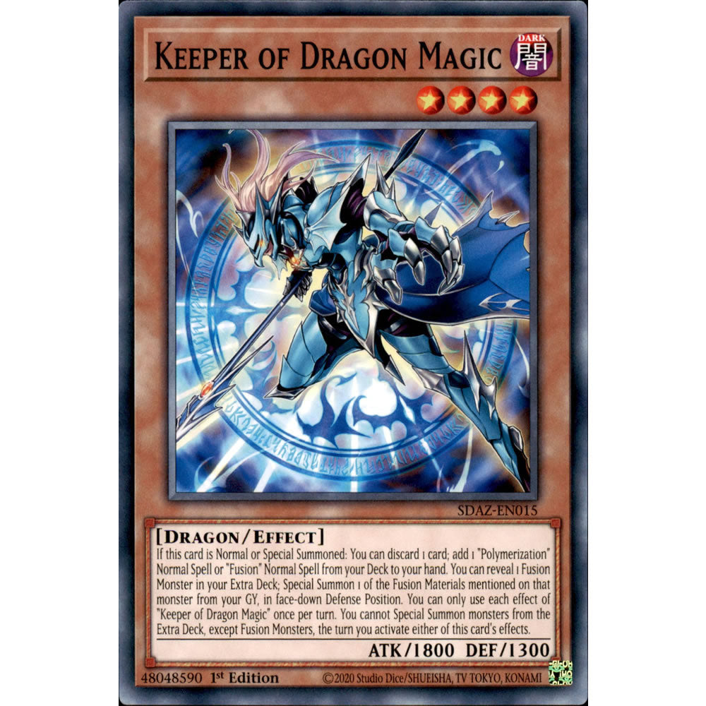 Keeper of Dragon Magic SDAZ-EN015 Yu-Gi-Oh! Card from the Albaz Strike Set