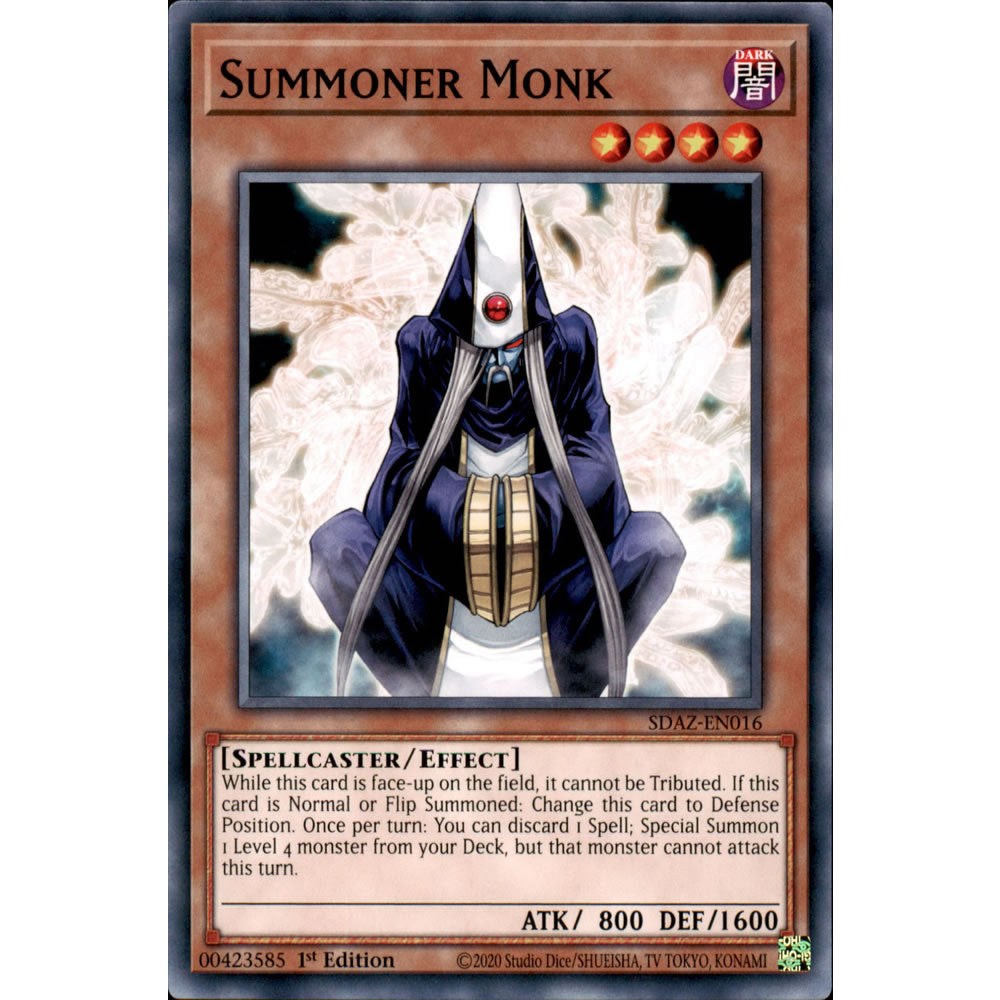 Summoner Monk SDAZ-EN016 Yu-Gi-Oh! Card from the Albaz Strike Set