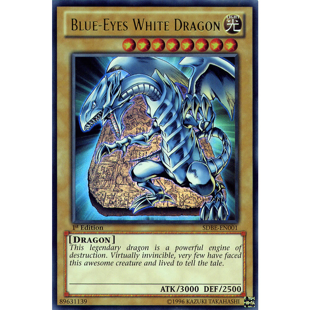 Blue-Eyes White Dragon SDBE-EN001 Yu-Gi-Oh! Card from the Saga of Blue-Eyes White Dragon Set